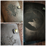 Блокноты: Кожаный блокнот А5 на кольцах