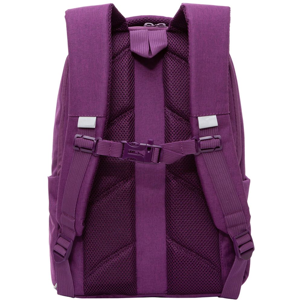 Рюкзак Grizzly, 28*39*12,5см, 1 отделение + отделение для ноутбука, 3 кармана, анатомическая спинка, фиолетовый