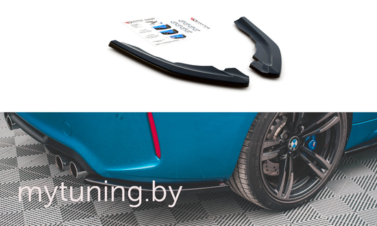 Сплиттеры бампера заднего боковые для BMW M2 F87 (16-20)