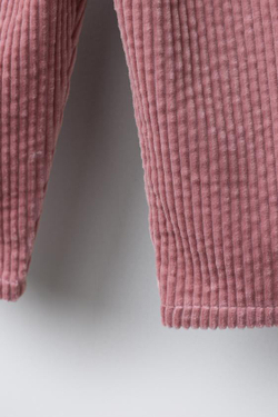 ZARA БРЮКИ ИЗ ПЛОТНОГО ВЕЛЬВЕТА, РОЗОВЫЙ