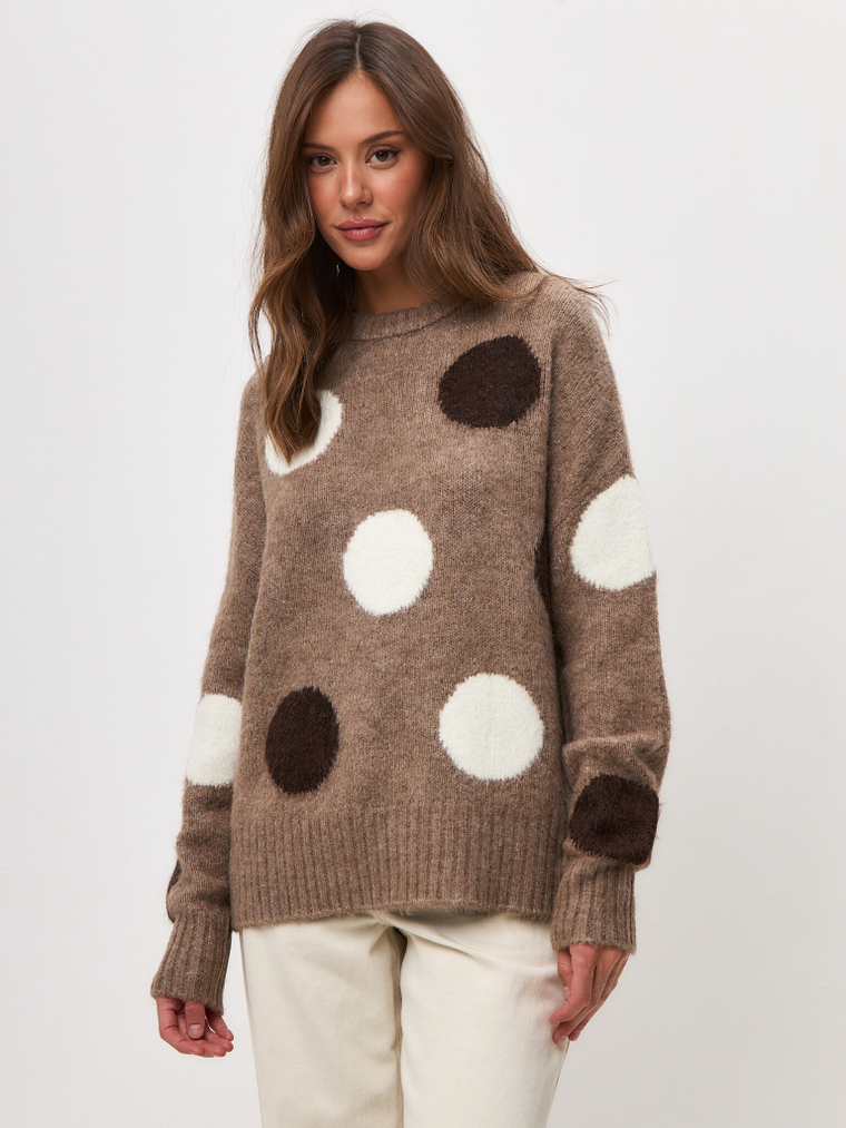 Свитер в горох