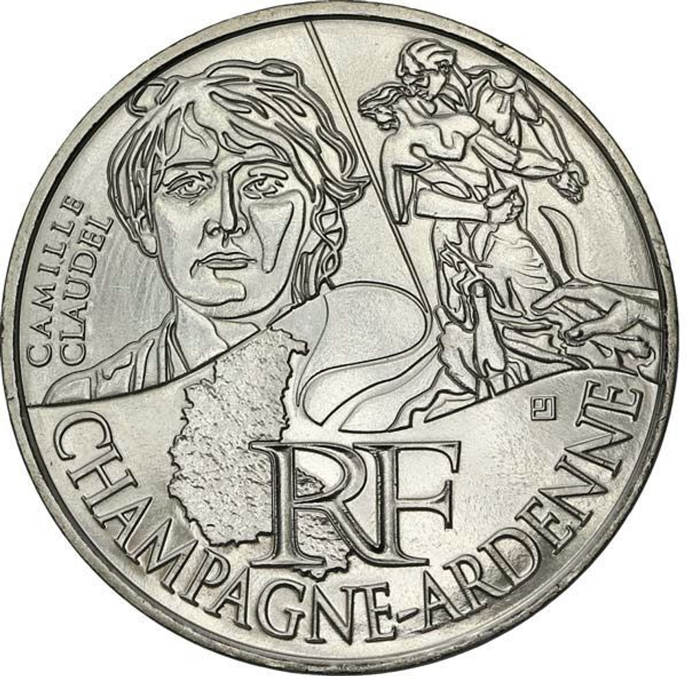 France 10 Euro 2012 – Champagne-Ardenne. Silver Coin from the "Regions of France" Series