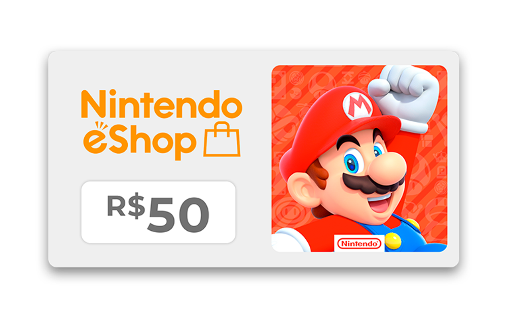 Карта оплаты Nintendo eShop 50 BRL Brazil [Цифровая версия]