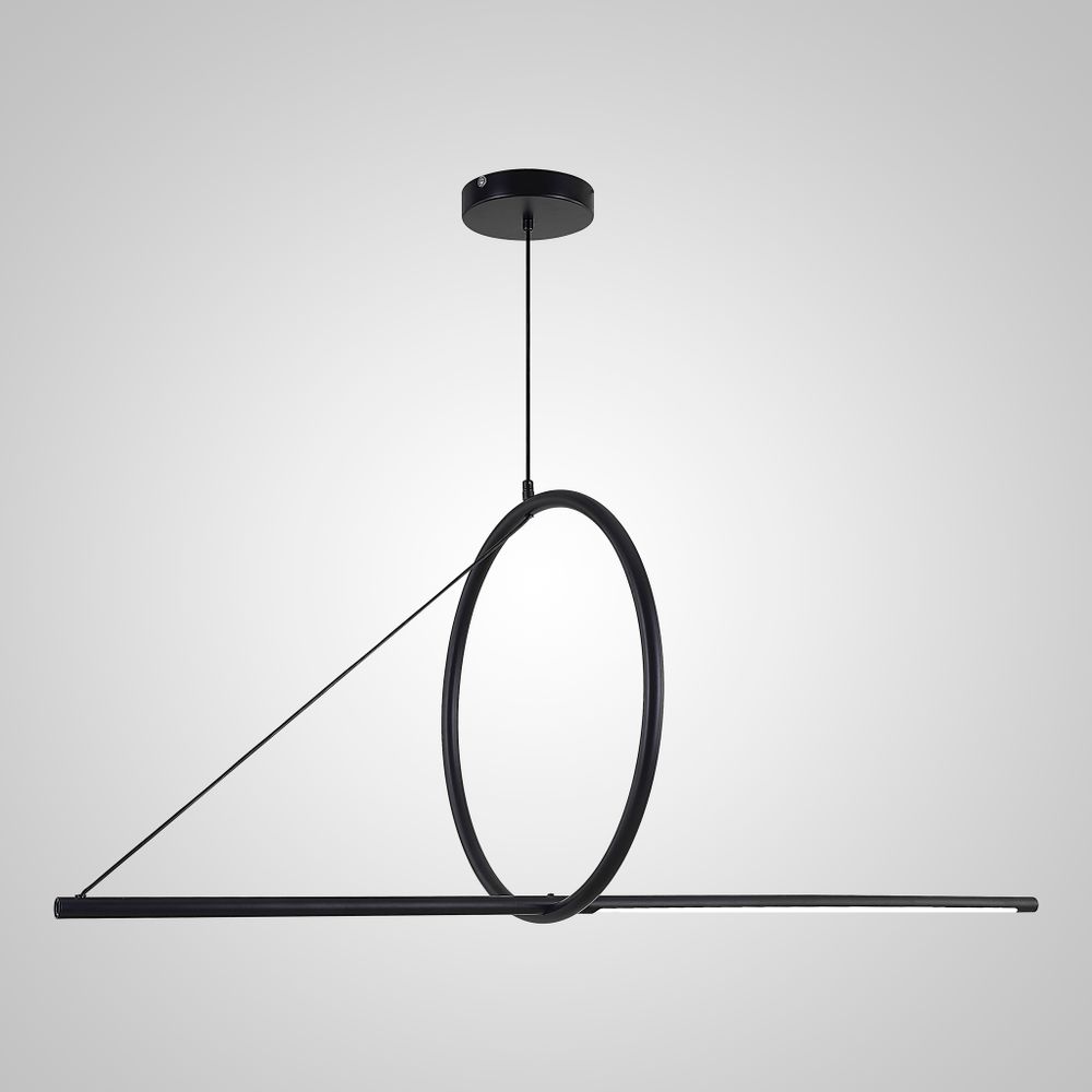 Подвесной светильник SUSPENSION CERCLE ET TRAIT – GRAPHITE SATINE L120