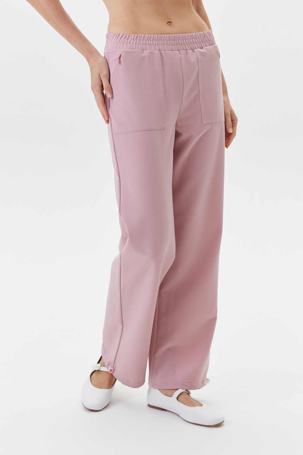 Брюки свободные медицинские женские Йошо, роза