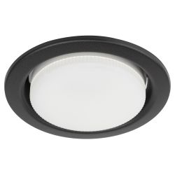 Светильник встраиваемый ЭРА KL35 SBK (к) Set 10 под лампу GX53 черный матовый с термокольцом набор 10 шт