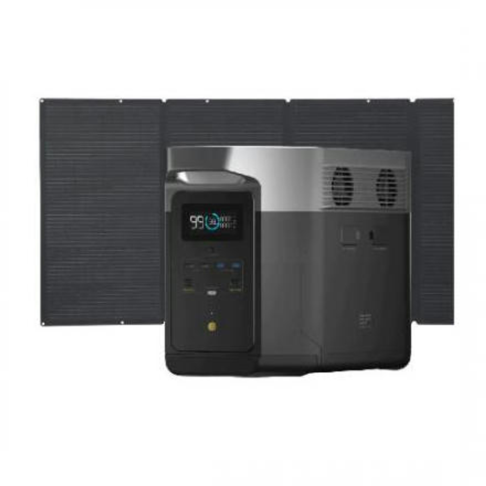 Комплект EcoFlow DELTA Max (2000) + 1 солнечная панель 400W Темно-серый