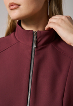 Жилет на молнии бордовый