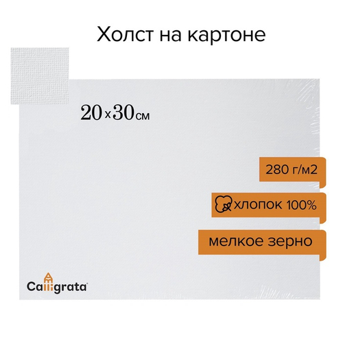 Холст на картоне Calligrata, 20×30 см