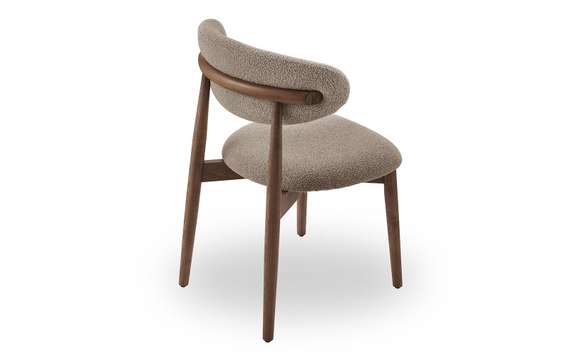 Стул Holmes, бежевый, ножки орех