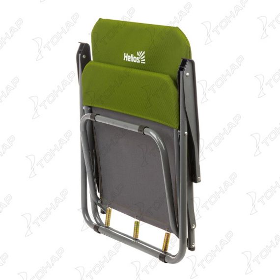 Кресло складное труба ф19 Зеленый ромб (T-HS-SK-01-G) Helios