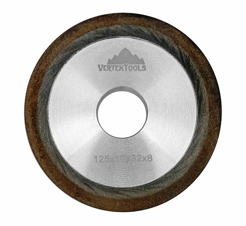 КРУГ АЛМАЗНЫЙ ШЛИФОВАЛЬНЫЙ VERTEXTOOLS 125X10X32X8 0505-04-125-17
