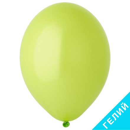 Воздушный шар, цвет 008 - зелёное яблоко, пастель, с гелием