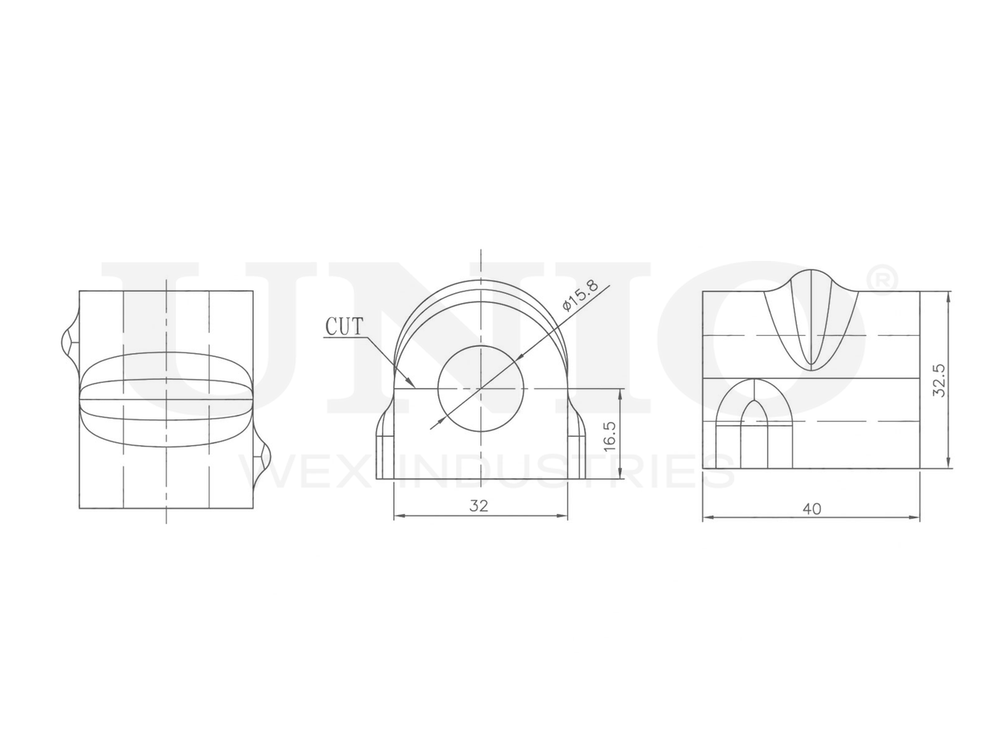 Втулка переднего стабилизатора UNIO RMP-10038