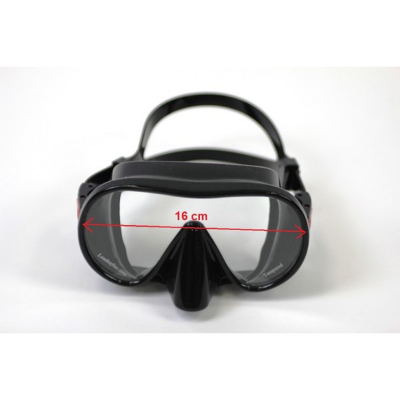 Маска Leaderfins Frameless черная