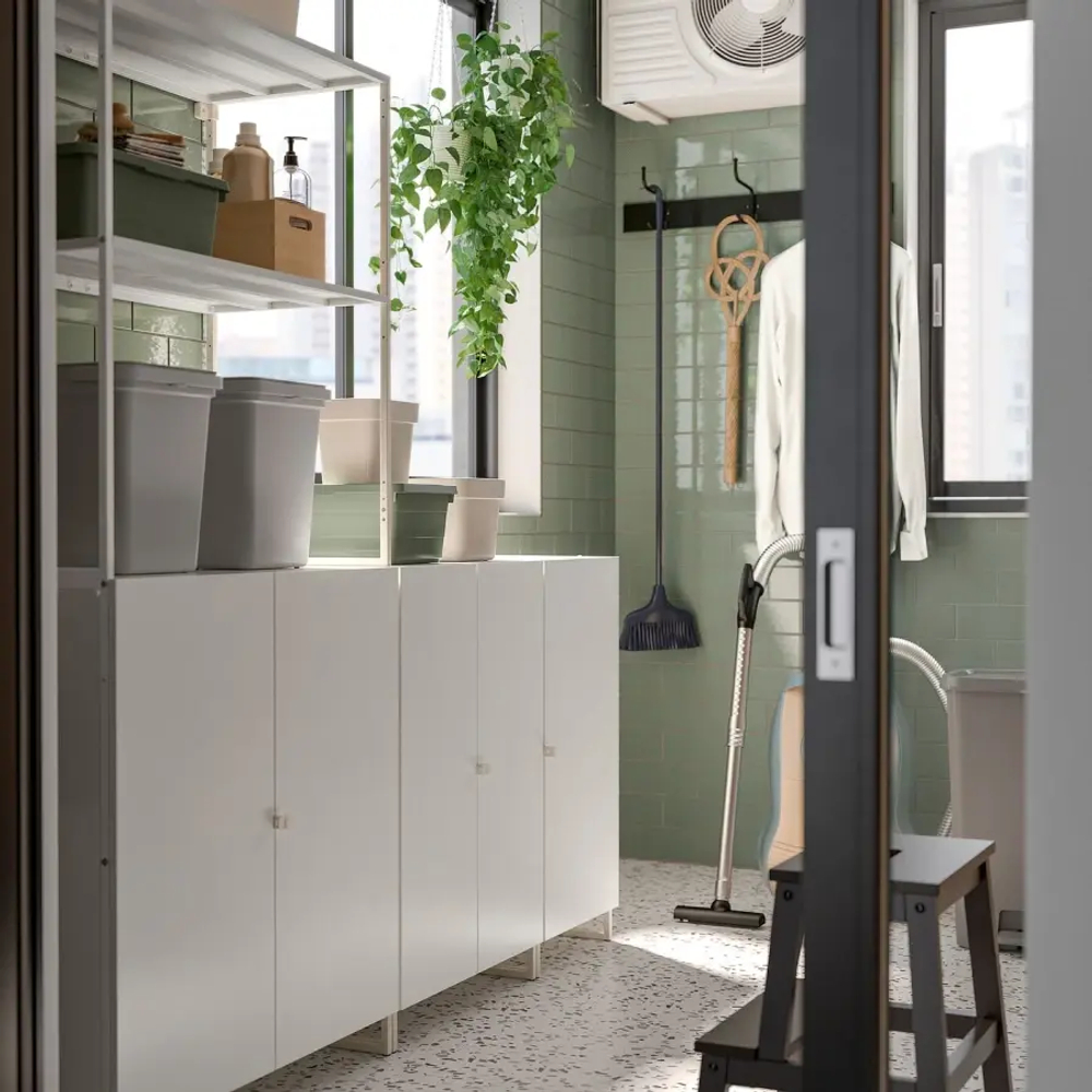 Книжный шкаф - JOSTEIN IKEA/ ЙОСТЕЙН ИКЕА,  180х182 см, белый