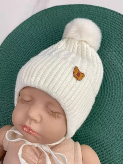 Шапка утепленная для новорожденного