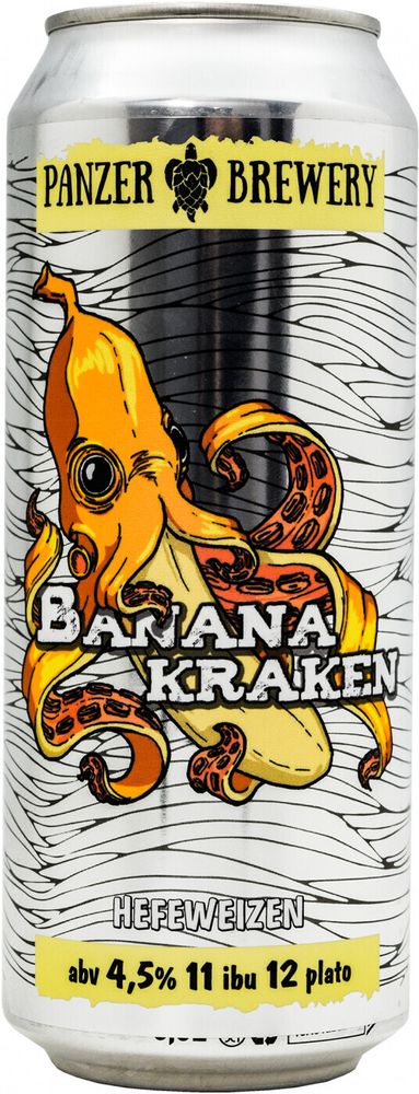 Пиво Панзер Банана Кракен / Panzer Banana Kraken 0.5л - 3шт