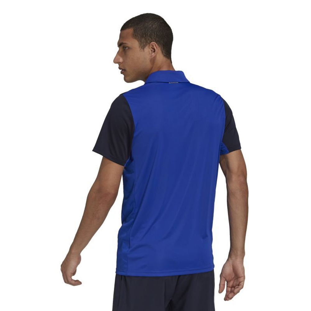 Мужское поло теннисное Adidas Club Polo - blue/legend ink/white