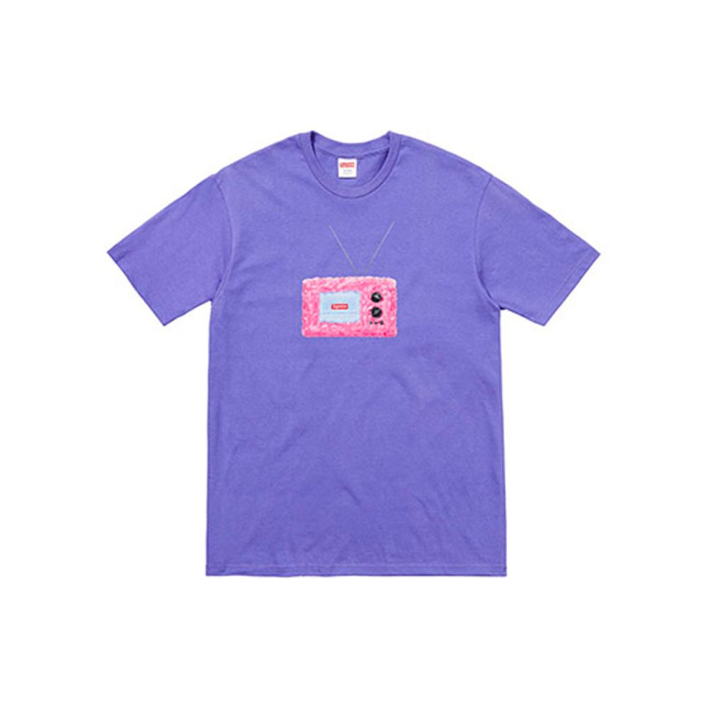 Supreme SS18 TV Tee Light Purple T