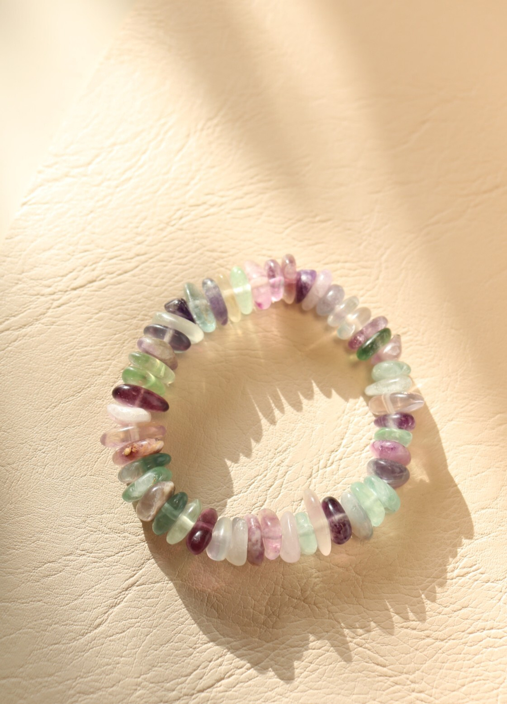 Браслет из флюорита «Акварель флюорита»