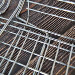 Решетка для барбекю 43*33*6см, хромированная