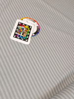 Перкаль постельный "Полоска серый кварц", ш.2.2м, хлопок-100%, 110гр/м.кв