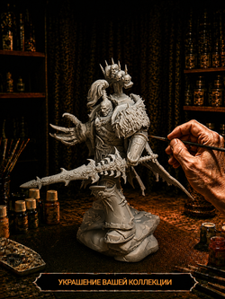 Фигурка, Эзекиль Абаддон, Warhammer 40 000, высота 19 см, под покраску