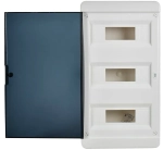Корпус пластиковый ЩРВ-П-36 IP41 черная прозрачная дверь TEKFOR IEK
