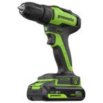 Дрель-шуруповерт акк. Greenworks GD24DD35, 24V, б/щет, 29/35Нм,2x2Ач,ЗУ,кор (3704007CUC)