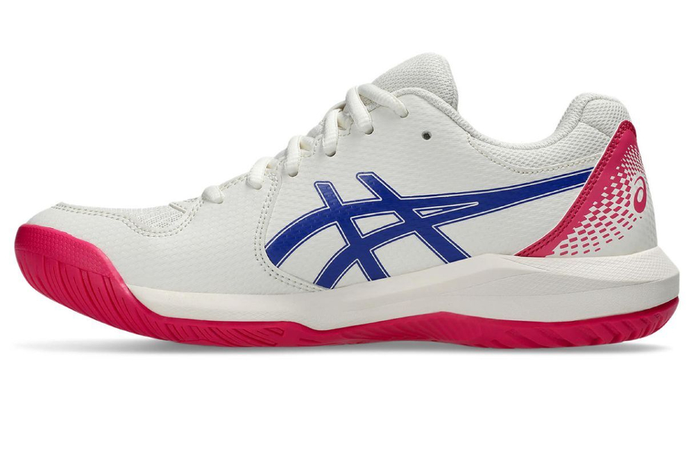 Женские теннисные кроссовки Asics Gel-Dedicate 8 - cream/dark cobalt