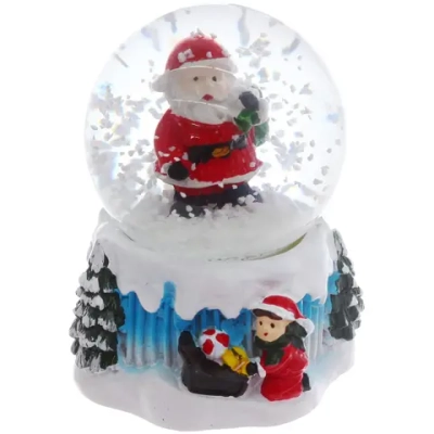 Сувенир Снежный шар «Подарки для друга» 4.5*4.5*6.5 см (с подсветкой), микс