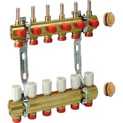 Комплект коллекторного узла Giacomini 1 x 3/4E /6, R553KY066