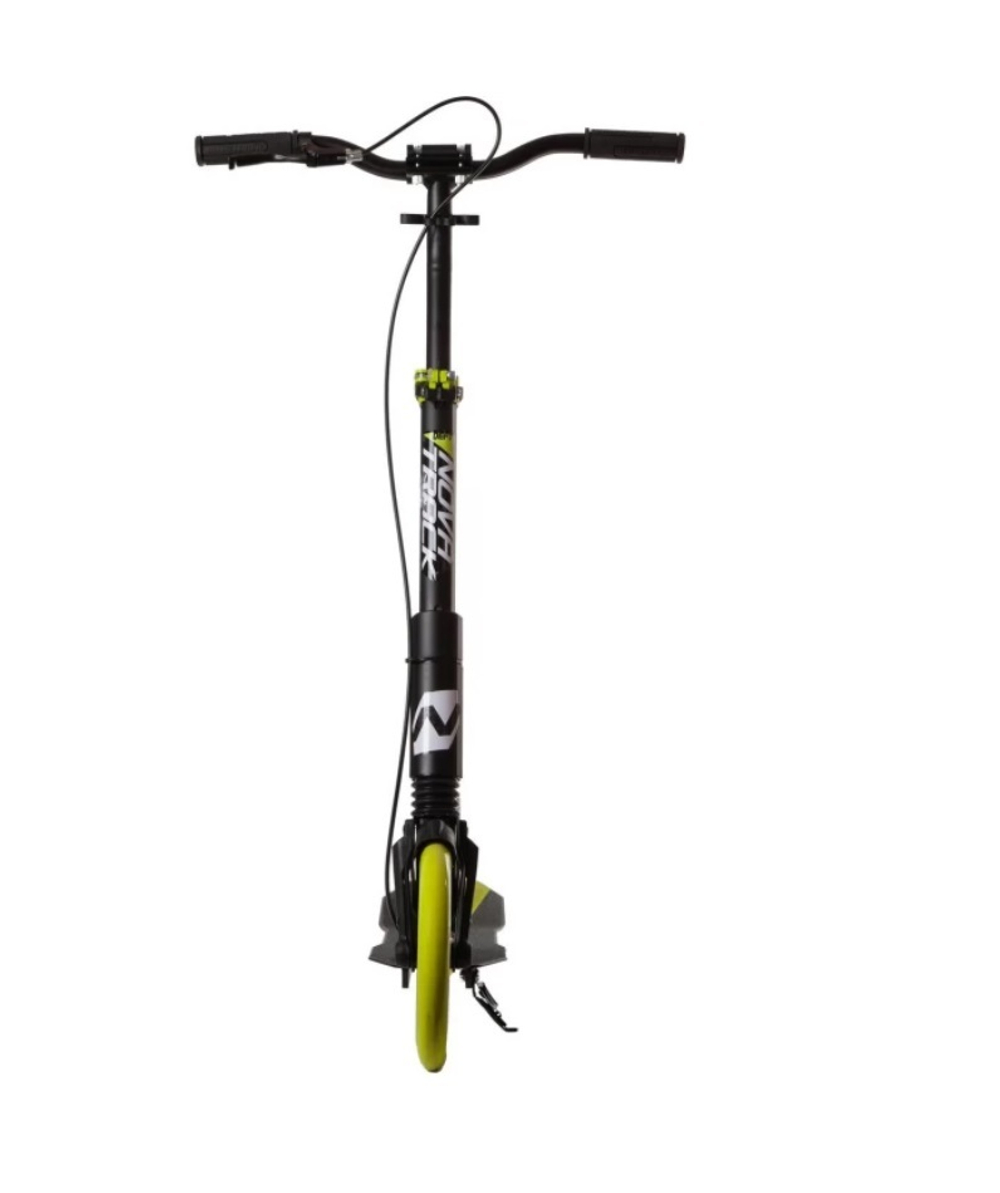 Самокат для детей NOVATRACK DEFT PRO, 230/200 мм, ручной тормоз, лимонный