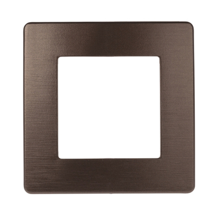 Рамка для розеток и выключателей ЭРА Серия 12 12-5101-13 на 1 пост, Сатин, бронза