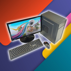 Компьютер с Монитором 19, для работы и дома, i3 4 ядра, ОЗУ-4GB, SSD 128GB, Windows 11