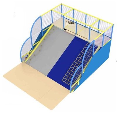 Скалодром-вулкан с горкой (6,65*4,9*3,1 м.)