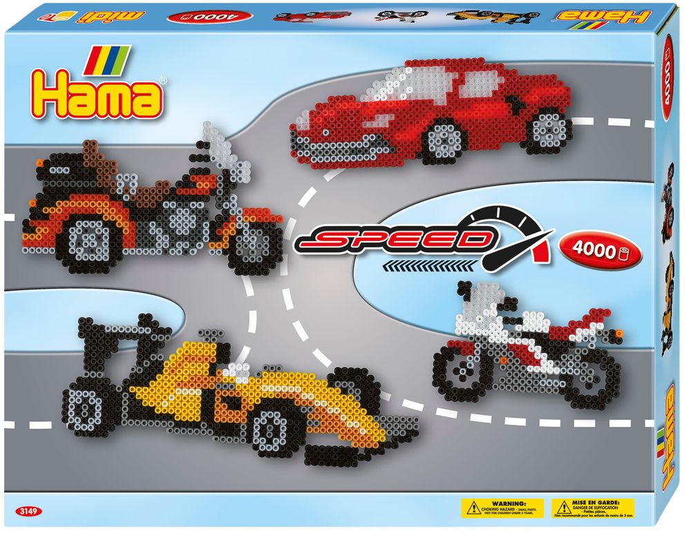 Hama Набор термомозаики Midi 4000 шт + Скорость (3149)