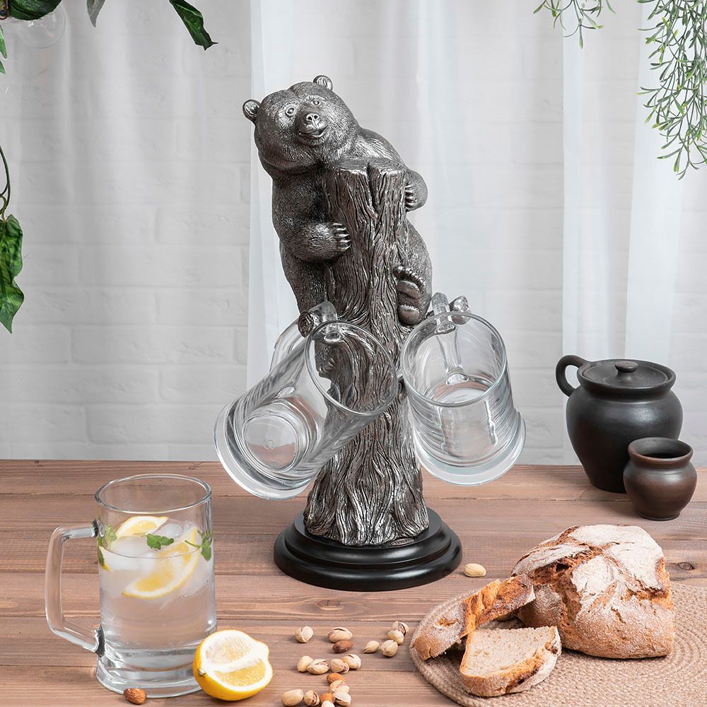 Набор бокалов для пива Медведь Барлей 4