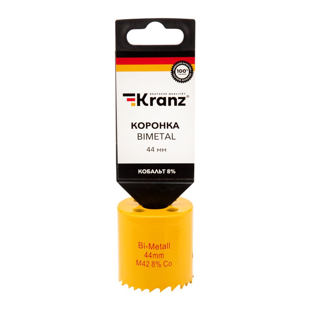 Коронка по металлу биметаллическая (Bimetal) 44мм KRANZ