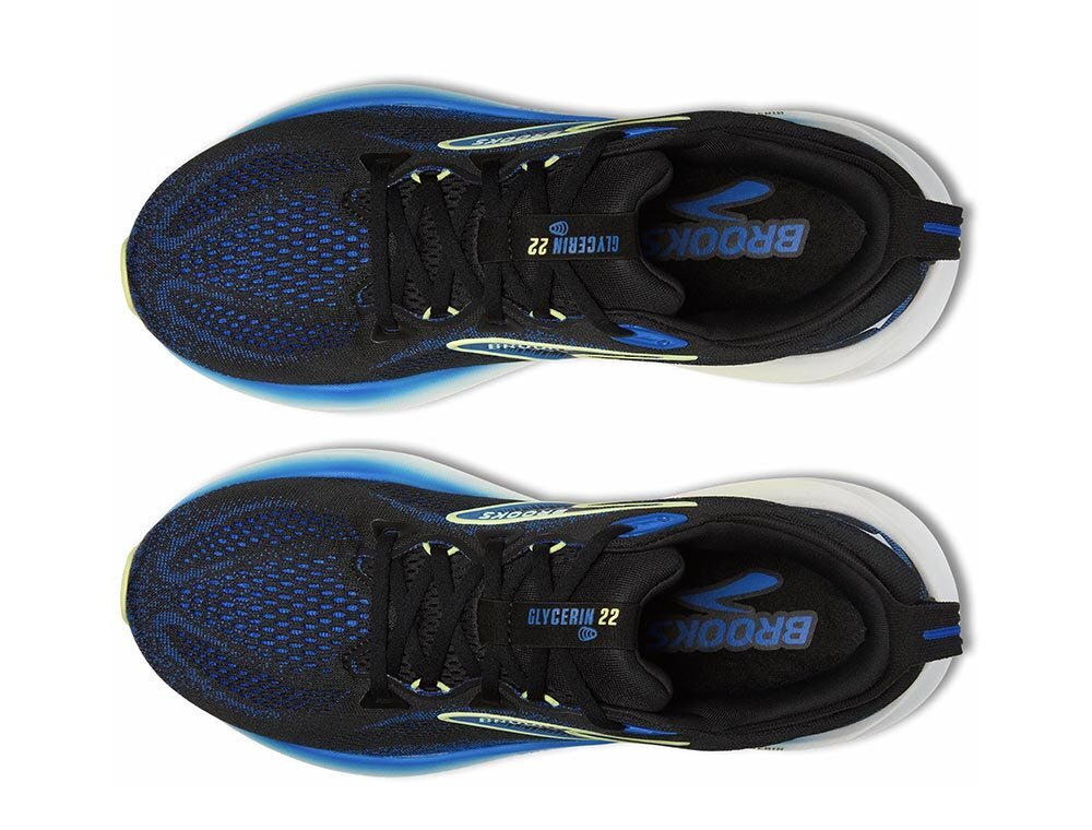 Кроссовки для бега мужские Brooks Glycerin 22 M Черный и Синий