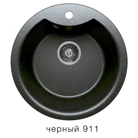 Кухонная мойка Tolero R-108E 510мм Черный №911