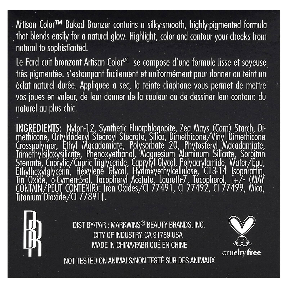Black Radiance, Artisan Color, запеченный бронзер, 3515 Gingersnap, 3 г (0,1 унции)