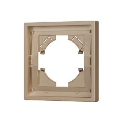Рамка пластиковая FRM-TENDO-PL-1-GD (Arlight, Песочный) 053838