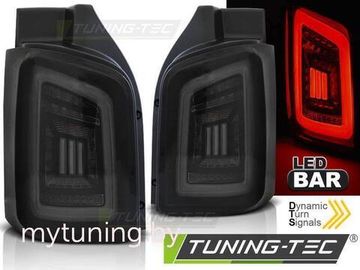 Задняя оптика SMOKE BLACK WHITE LED для VW T5 Transporter