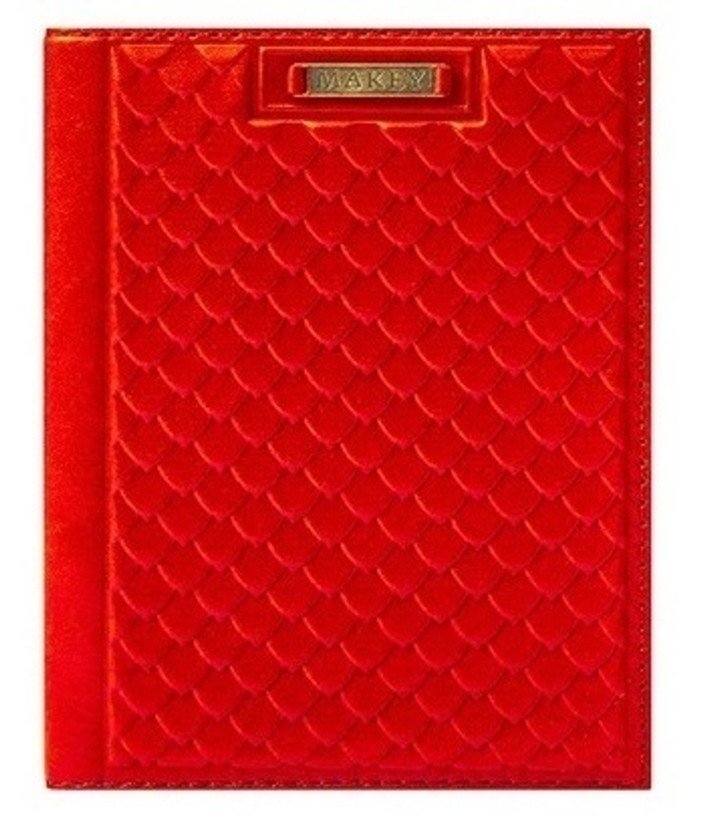 Обложка на паспорт «Fleur». Цвет красный