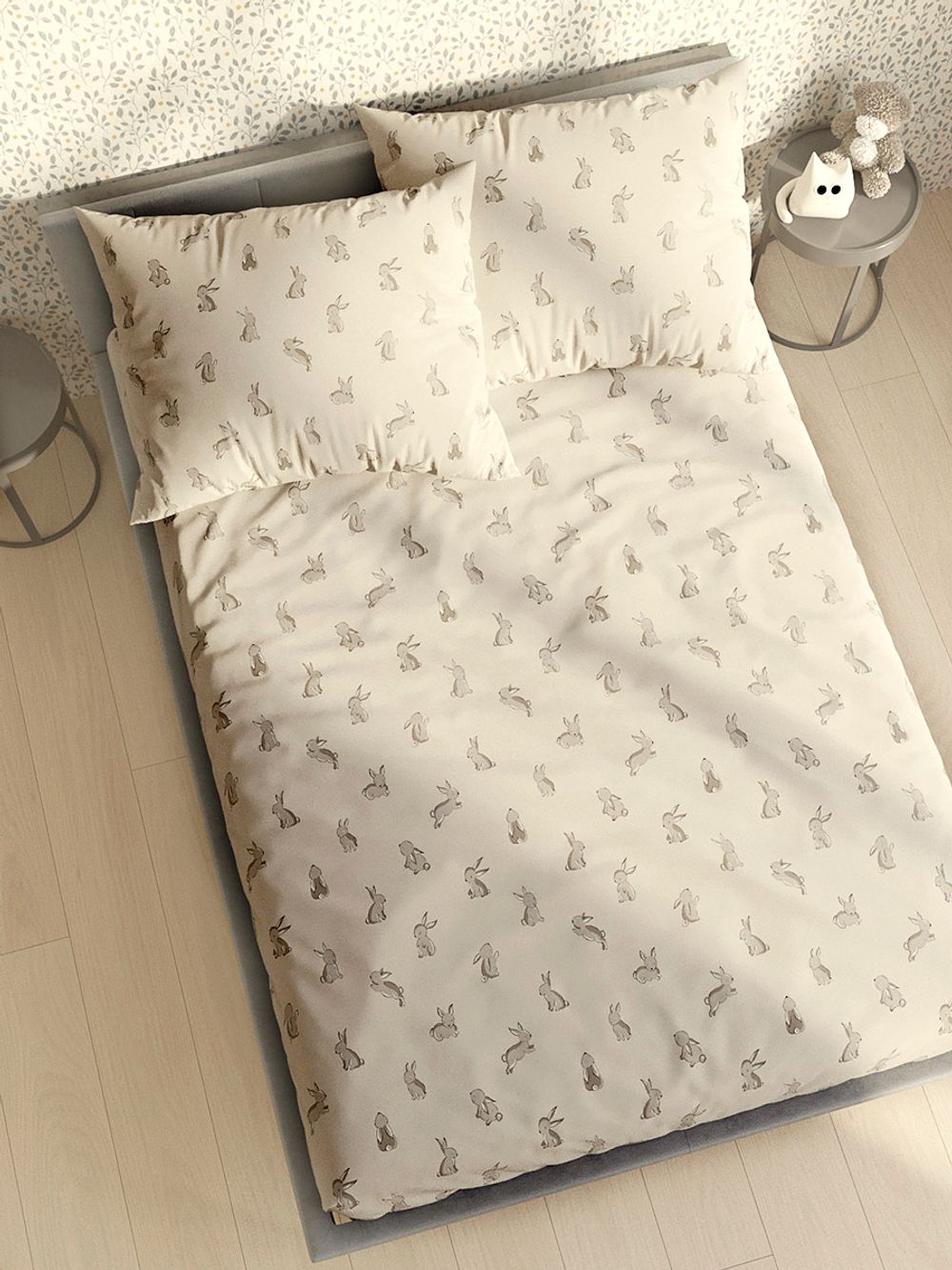 Постельное белье бязь Сказка "Фландр" семейное Наволочка 50х70 см 2 шт Простынь на резинке 160x200 см Пододеяльник 145x215 см 2шт