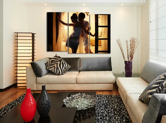 Модульная картина "Нежная ночь"