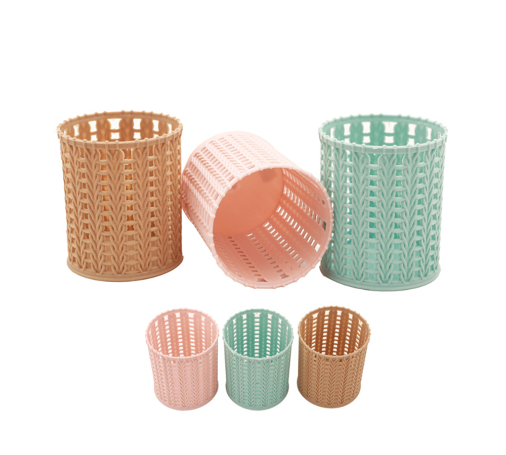 ПОДСТАВКА ДЛЯ КАНЦЕЛЯРСКИХ ПРИНАДЛЕЖНОСТЕЙ KNITTING, РАЗМЕР 9.5*8СМ M-9322