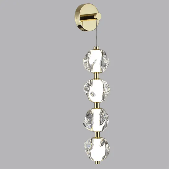 5085/17WL L-VISION ODL25 563 золото/прозрачный/металл/акрил Бра LED 17W 4000K 800Лм JEMSTONE